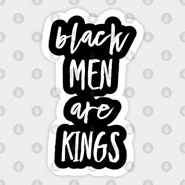 Black Men Are Kings | African American | Black Lives Sticker by UrbanLifeApparel